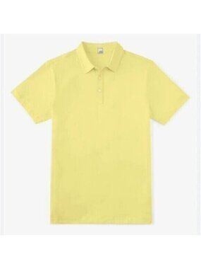 NWT Swet Tailor Men's Light Yellow All In Polo Swet Polo Size XXL